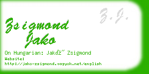 zsigmond jako business card